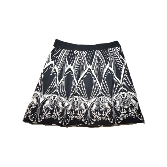 Worthington Monochrome Patterned A-Line Skirt - Picture 1 of 4